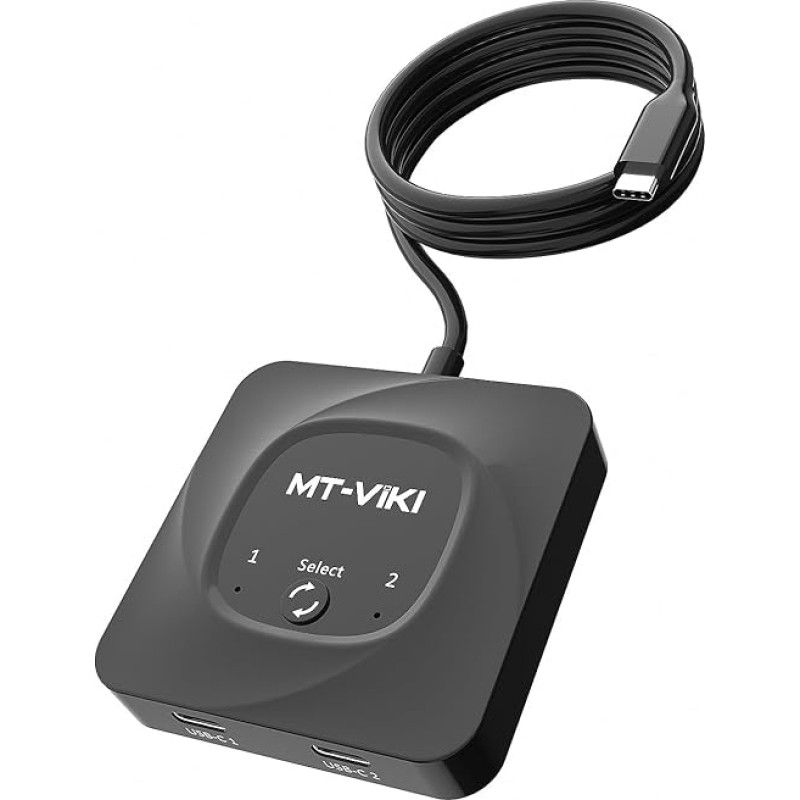 MT-VIKI 8K60Hz dvikryptis USB C jungiklis 2 in 1 Out C tipo perjungiklis 1 in 2 Out 4K@120Hz 10Gbps duomenų perdavimas PD 100W įkrovimas