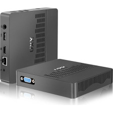 UXX mini kompiuteris, palaikantis 512 GB M.2 SSD plėtrą, N3350 mikro stalinis kompiuteris, 64 GB eMMC, žaidimų kompiuteris, 4K UHD dvigubas ekranas, BT, 2.4/5G 