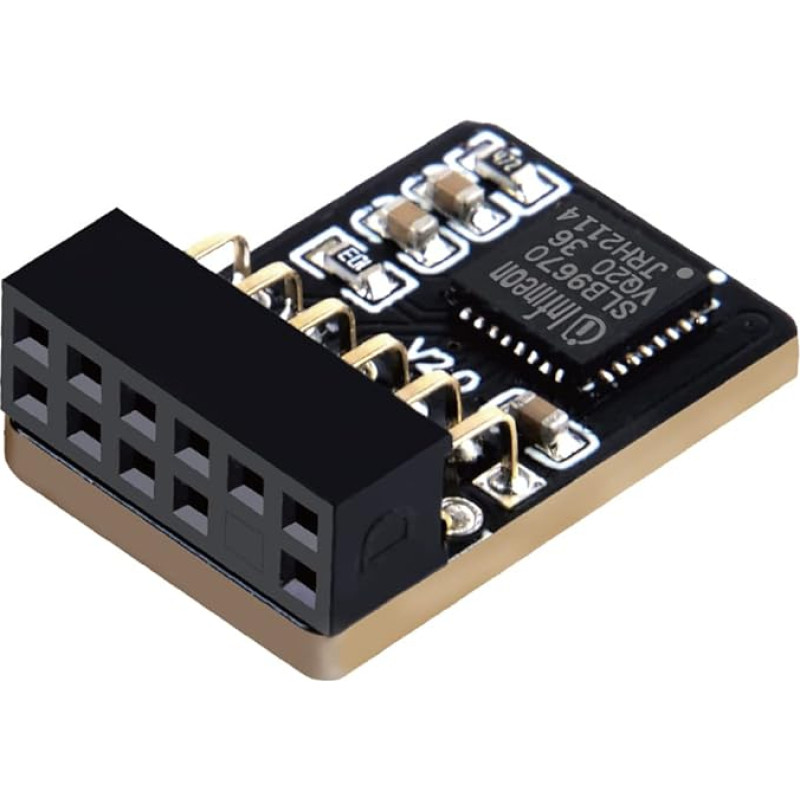 NewHail TPM2.0 Module TPM SPI 12-Pin Module with Infineon SLB 9670 for Gigabyte Motherboard