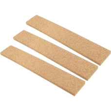 Lurrose Pack of 3 Self-Adhesive Cork Strips Small Cork Boards for Walls Pictures Cork Boards Photo Walls Cork Strips Cork Board Strips for Walls Cork Boards Tiles Pin Board Strips