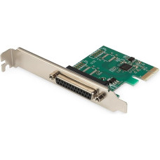 DIGITUS IO kortelė - PCIe - lygiagrečiosios sąsajos kortelė - 1 prievadas DSUB-25 - mikroschemų rinkinys AX99100