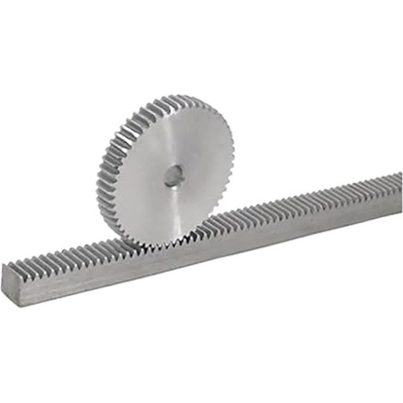 5 Stück 1Mod 1 Modul hochpräzises Zahnstangengetriebe aus Stahl 10 * 10 * 1000 mm + 5 Stück 1M 20 Zahn-Stirnrad-CNC-Teile(5 mm, skylės skersmuo)