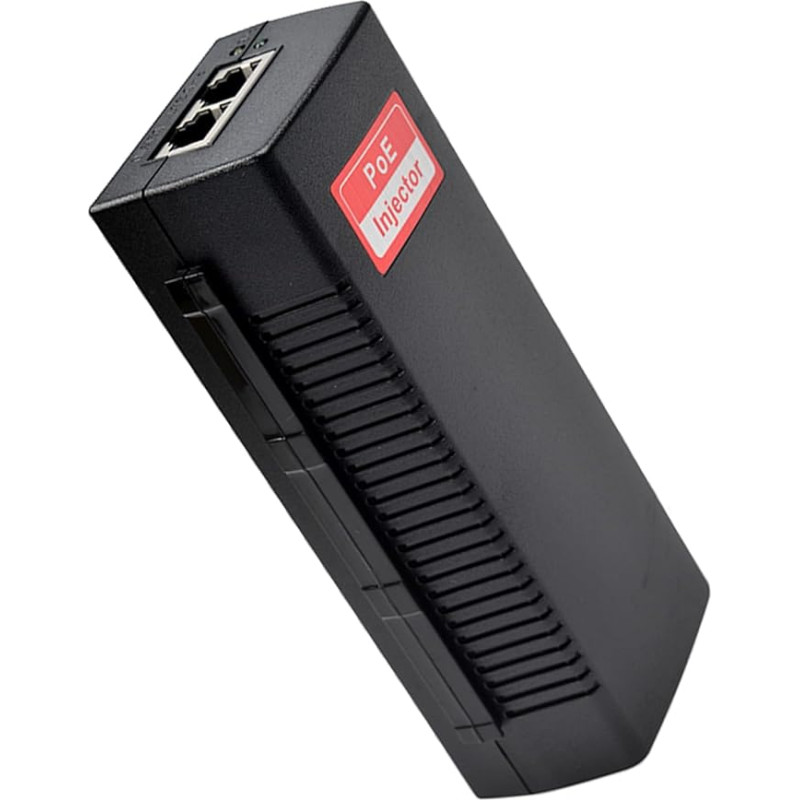 Revotech Gigabit 30W PoE Injector Adapter, 10/100/1000 Mbit/s, IEEE 802.3at/af Active POE+ Standard, Up to 100 Metres, Plug and Play for AP/PTZ/PoE Camera/VoIP Phone (PSE802G)