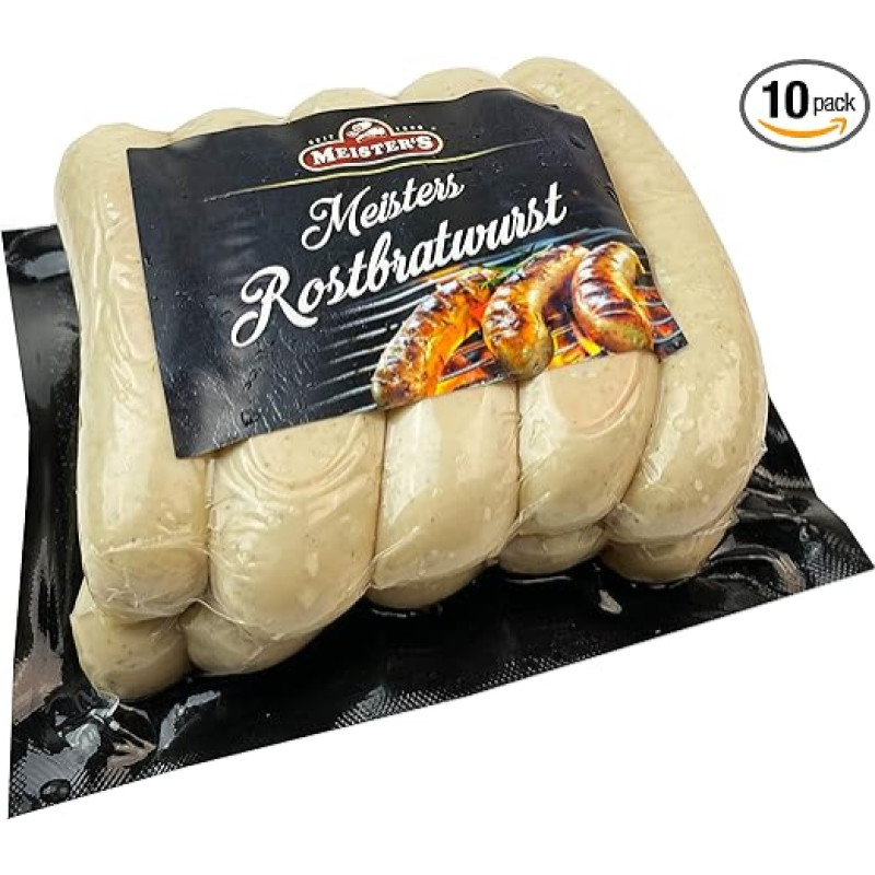 Rostbratwurst Coarse | Pikantiška dešra | Tikra Bautznerio dešra kepimui | 10 x 100 g