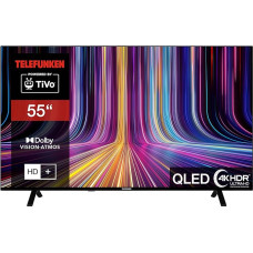 Telefunken QLED TV 55 Inch Smart TV Powered by TiVo (4K UHD, HDR Dolby Vision, Dolby Atmos, Triple Tuner, 6 Months HD+ Included) QU55TO750S