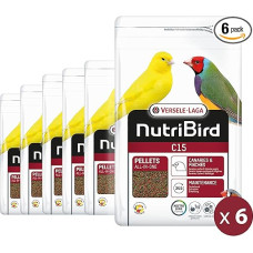 VERSELE-LAGA - NutriBird C15 - Ekstruduotos granulės - Kanarėlėms, egzotiniams ir vietiniams paukščiams - 6 x 1kg