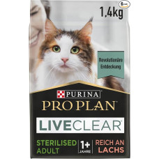 Pro Plan Pro Plan Purina Pro Plan Liveclear Sterilised Adult Rich in Salmon Pack of 6 (6 x 1.4 kg)