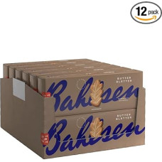 Bahlsen Butter Sheets - Pack of 12 - Butter Pastries in Leaf Shape (12 x 125 g)