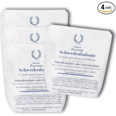 Original Dwarf Swedish Herbs • 22 Herbs & Roots Mix • Large Swedish Bitter • Swedish Herbs According to Maria Treben • Swedish Herbs • Bitter Herbs • 4 x 210 g