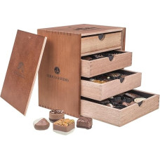 Merry Massimo - šokoladiniai saldainiai 40 Elegantiški šokoladiniai saldainiai | Kalėdiniai saldumynai | Dovana Kalėdoms | Šokoladas | Dovana | Moterys | Vyrai | Moteris | Vyras | Tėvai | Vaikinas | Draugė | Draugai | Kolegos