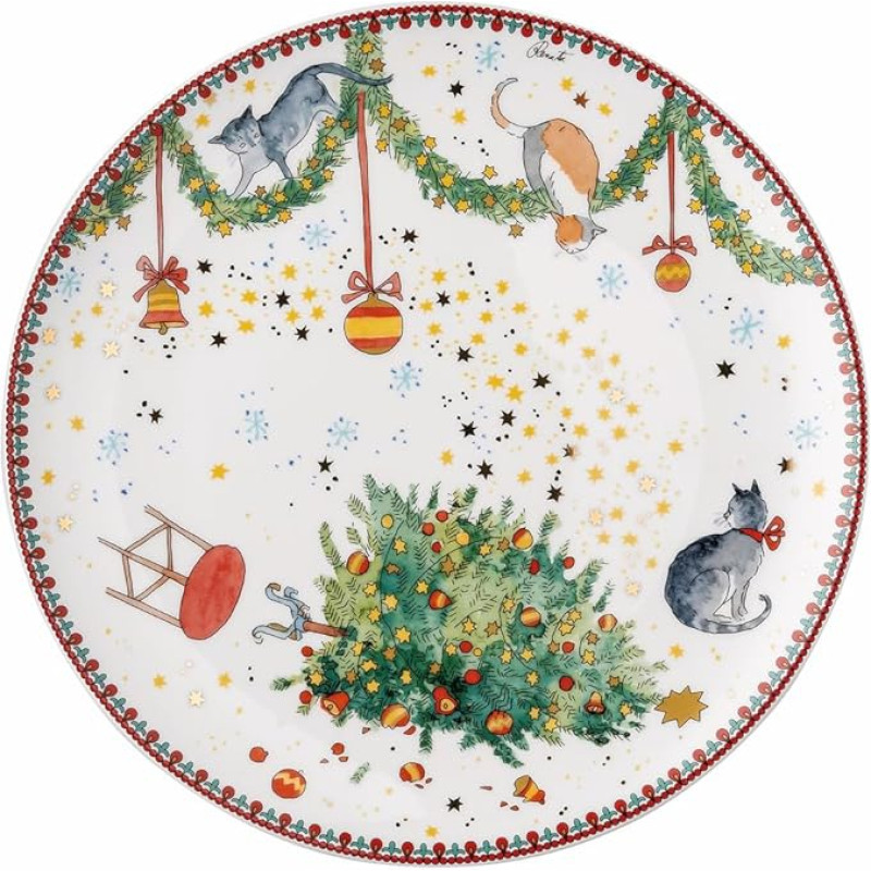 Hutschenreuther Sammelkollektion 2024 Christmas Lights II Plate Flat 22 cm