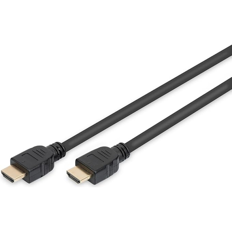 DIGITUS HDMI 2.1 itin didelės spartos jungiamasis kabelis, A tipo M/M - 5,0 m - su eterneto kanalu - UHD-II 8k/60Hz - 4k/120Hz - suderinamas su 