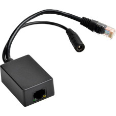 GPOE-24V10W PoE keitiklis 2,1 mm nuolatinės srovės maitinimo ir 24 V įrenginio iki 328 pėdų ilgio CAT5e CAT6 CAT7 tinklo kabeliu su 10/100/1000 duomenų | 2,1x5,5 mm nuolatinės srovės įvestis 24 ~ 30 V, RJ45 moterų duomenų ir maitinimo išvestis
