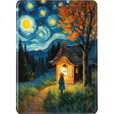 Case for Kindle Paperwhite 12th Gen 2024 Case Flip Silicone Case Kindle Colorsoft Auto Wake or Sleep PU TPU Case Luminous Book Pretty Woman Pattern Signature Edition Case 7 Inch (Color 2)