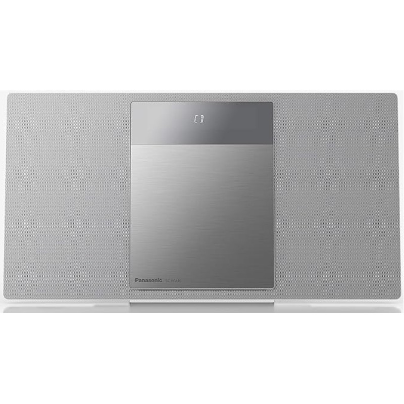 Panasonic SC-HC410 Micro Chain (40 Watt, Space Tune by Technics, Bluetooth, Dual USB, FM Radio, AUX 3.5 mm, Wall Mounting) Silver