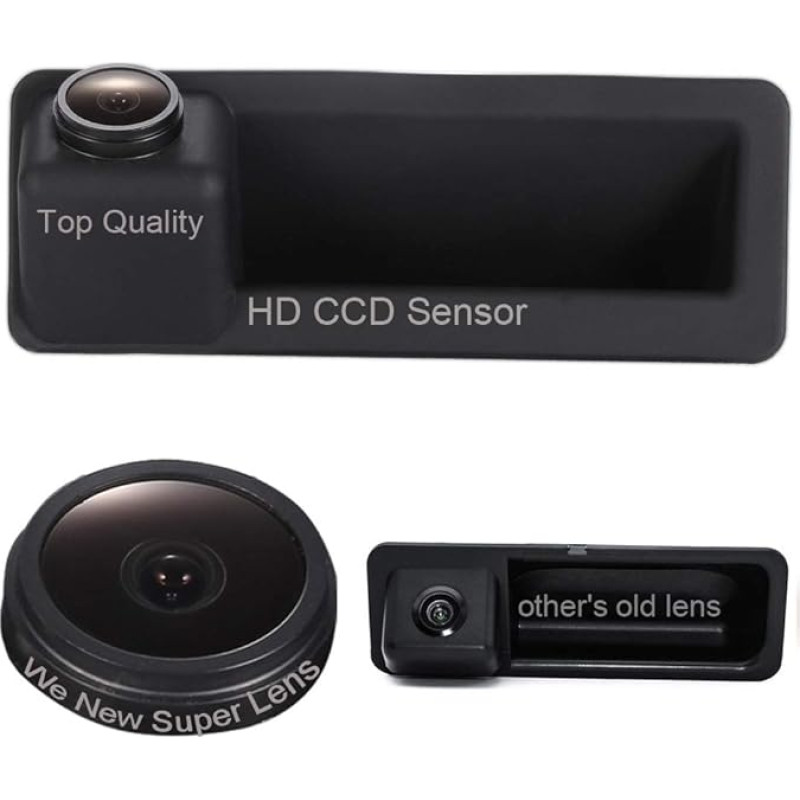 Kalakus Super pro Lens Rear View camera,170 Degree Wide Angel and Night Vision,Trunk Handle Reversing Camera for BMW 5 Series X1 X3 X5 X6 530i F10 °F11 °F25 °F30 535LI Car Camera CCD