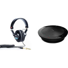 Sony MDR-7506 Studio Headphones Closed & Jabra Speak 510 Speaker - Portable Bluetooth Speaker