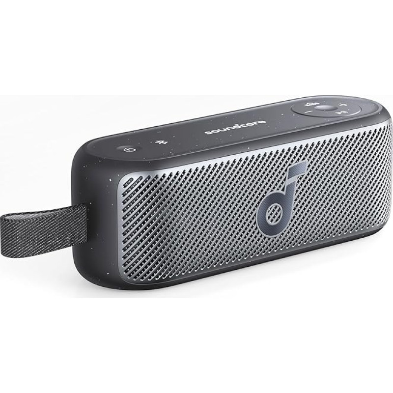 soundcore Motion 100 Bluetooth Speaker, Speaker Boxes with Wireless Hi-Res, 2 Full Range Drivers for Stereo, Outdoor Ultra Mobile Design, Adjustable EQ, Powerful Bass & IPX7 (Black)