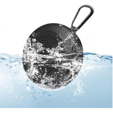 CYBORIS IPX7 Waterproof Outdoor Bluetooth Speaker Swimming Pool Floating Portable Mini Speaker Wireless Music Box Bass Stereo Sound with Microphone for Beach Outdoor Shower (Black)