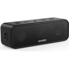 Soundcore 3 Bluetooth Lautsprecher von Anker, mit Stereo-Sound, Audiotreiber mit Titan-Membran, PartyCast, BassUp, 24 Stunden Akku, IPX7 Wasserschutz, individueller EQ(Generalüberholt)