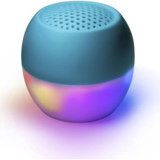 Boompods Soundflare Sustainable Portable Mini Bluetooth Speaker, Made of Ocean Bonded Plastics, Outdoor Speaker Small, IPX6 Waterproof, 5 Hours Playtime, Micro, Blue