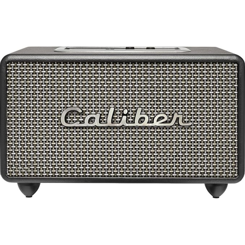 Caliber Bluetooth Speaker, Retro Riley Speaker, USB, 200 Watt, True Wireless Stereo, Equalizer, Black, Retro Look