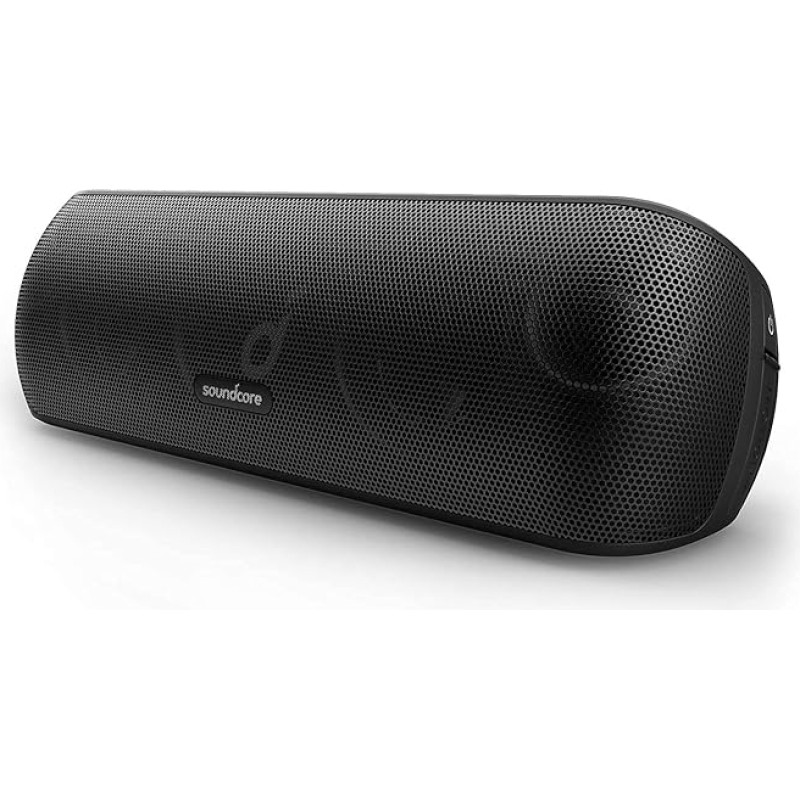 Soundcore Motion+ Bluetooth-Lautsprecher mit Hi-Res 30W Audio, BassUp, Kabelloser HiFi Lautsprecher mit zugehöriger App, Flexibler EQ, 12 Stunden Akkulaufzeit, IPX7 (Generalüberholt)