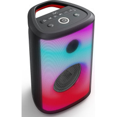 Majestic Flame 22 PRO Bluetooth Speaker 5.3, 6 LED Light Effects, USB/AUX-IN/MIC, Rechargeable Battery, TWS Function, Carry Handle