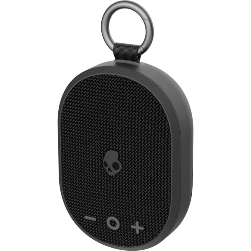 Skullcandy Kilo Wireless Portable Bluetooth Speaker, Waterproof (IPX7), 24 Hours Battery Life, True Wireless Stereo with Built-in Carrying Strap for Travel and Outdoor Use, Black