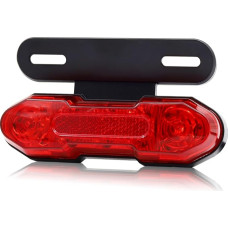 Biqing Motorcycle Tail Light Integrated Brake Light Turn Signal Driving Light with License Plate Holder for 12V/48V-60V Motorcycle Electronic Bike