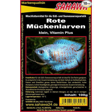 SAHAWA® Raudonųjų uodų lervų šalčio maistas, gupijoms, žuvims, akvariumui (1 kg)