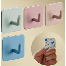 DEKAZIA® 4 Children's Clothes Hooks, Colourful Coat Hooks, Children's Coat Rack, Wall Hooks, Children's Clothes Hooks, Children's Room Adhesive Hooks, Children's Hooks, Children's Hooks, Wardrobe