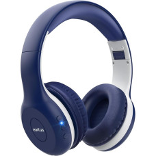 EarFun Children's Bluetooth Headphones, 85/94 dB Volume Control, HiFi Sound, HD Microphone, 40 Hours Battery, Foldable, Adjustable, Wireless Bluetooth Headphones for School/Travel, Blue