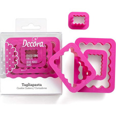 DECORA 0255310 AUSSTECHER rinkinys RECHTECK, GEWELLT, 4-TLG cm 1,5-3,5-5,5-7,5