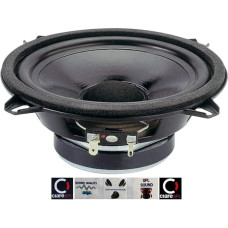 1 CIARE CW130Z žemų dažnių garsiakalbis 13 cm 130 mm 5,25 colio skersmens 50 W vidutinės kvadratinės vertės ir 100 W maksimalios galios 4 omų durelės automobilio durelės guminė pakaba 88 dB SPL, 1 vnt. + 5 nemokami lipdukai