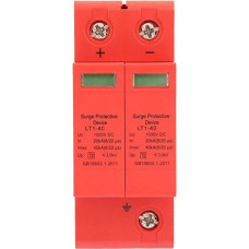 DEWIN 2P Surge Arrester, 20KA ~ 40KA Surge Protection Device Home Surge Protection Low Voltage Arrester DC 1000V Surge Protection PV
