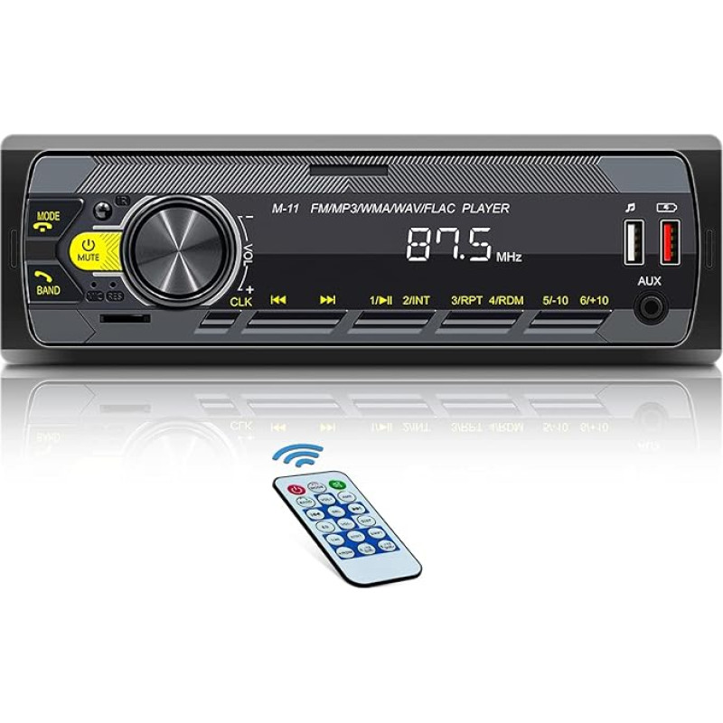 NHOPEEW 1 DIN automobilinis radijas su 