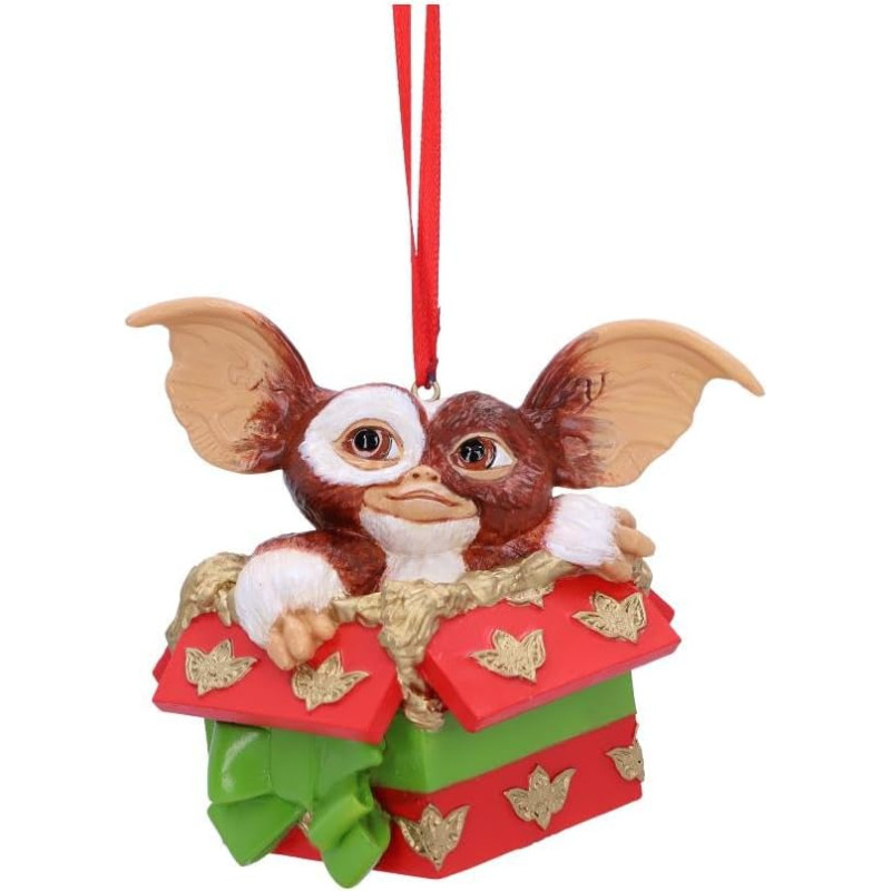 Nemesis Now Gremlins Gizmo 10cm Resin Hanging Ornament, oficialiai licencijuotas Gremlins Gremlins Gremlins Kalėdų papuošalas, nulietas iš geriausios dervos, dažytas rankomis