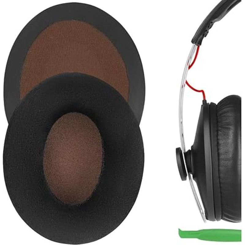 Geekria Comfort Velour Ersatzohrpolster für Sennheiser Momentum On-Ear Kopfhörer Ohrpolster, ausinių Ohrpolster Ersatzteile (Schwarzer Samt)