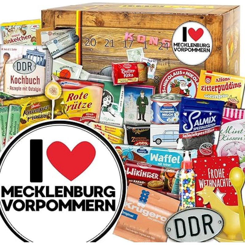 ostprodukte-versand I Love Mecklenburg-Vorpommern/DDR Parcel/Christmas Calendar DDR 2023