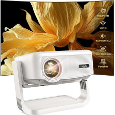 Vaizdo projektorius 【Automobilinis vertikalusis raktažodis/Elektrinis fokusavimas/360° pasukimas】1080P HD, 19000 liuksų vaizdo projektorius, su 