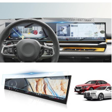 BIBIBO BMW i3 i4 navigacijos ekrano apsauga BMW i3 i4 i5 i7 iX X5 X6 X7 XM iDrive 8 2022-2024, 9H grūdinto stiklo ekrano apsauga, GPS navigatoriaus ekrano apsauga