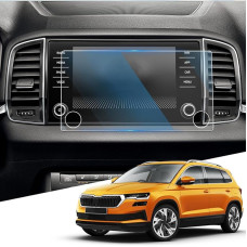 WEIPIN 8 Inch Navigation Tempered Glass Screen Protector for Skod-a Karoq 2017-2020, 2021 Tempered Glass Screen Protector for Karo-q Accessories, Suitable with 9H Scratch-Resistant