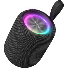 Tragbarer Bluetooth-Lautsprecher, BT5.3 Kabelloser Lautsprecher, 15 W Bassmembranen mit Multi-LED-Licht, dinamische Modi, IPX6 wasserdicht, 16 Stunden Spielzeit, unterstützt TF, USB für Zuhause,