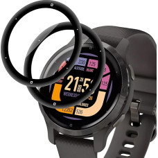 Garmin Venu 2s Screen Protector, Tempered Glass 3D Curved Full Coverage Screen Protector for Garmin Venu 2s Bubble-Free Touch Sensitive 9H Hardness HD Saver Shield Film - 2
