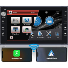 Aukštos kokybės DSP automobilinis radijas VW Polo Bora MK3/MK4 Passat Golf IV T5 Multivan Transport T4/T5, belaidis Carplay ir Android Car, valdymas vairu, AM/FM/RDS radijas, Bluetooth, USB, 1080P IPS