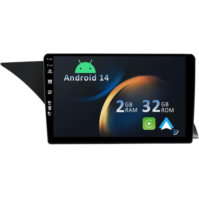 YUNTX Android 14 automobilinis radijas Mercedes-Benz GLK X204 (2012-2015 m.) [Integruotas CarPlay/Android Car/GPS]-9 colių IPS 2.5D jutiklinis ekranas Nemokama kamera DAB/Steering Wheel Control/MirrorLink/Bluetooth 5.0/WiFi