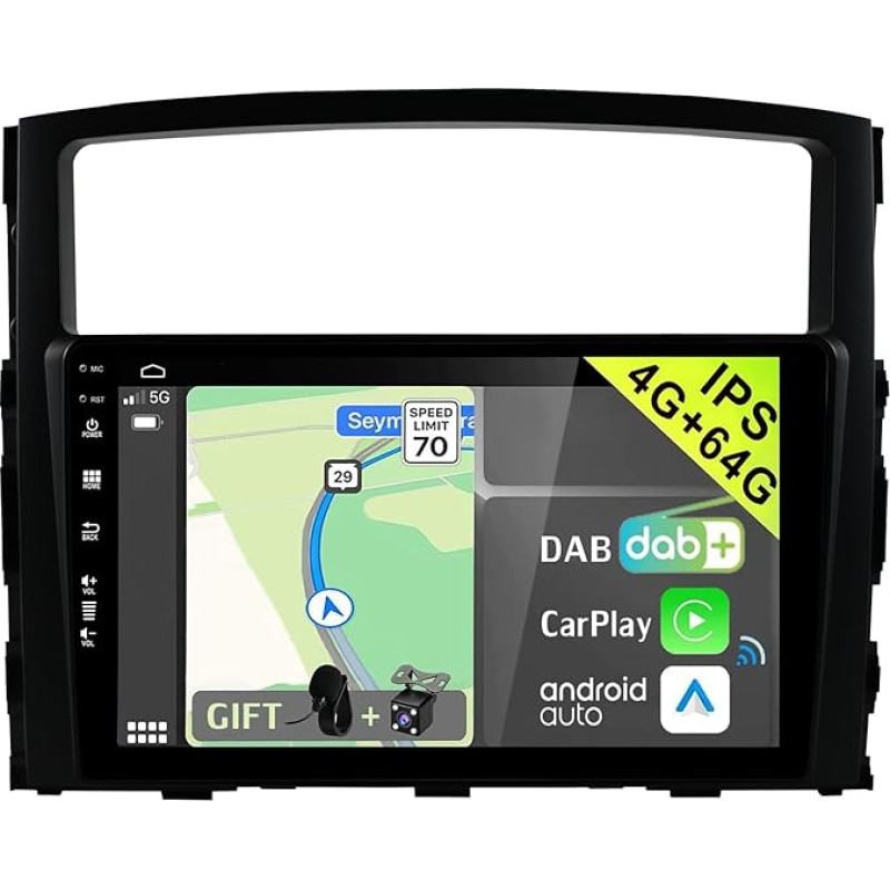 YUNTX [DAB-4G+64G] Android 12 automobilinis radijas 