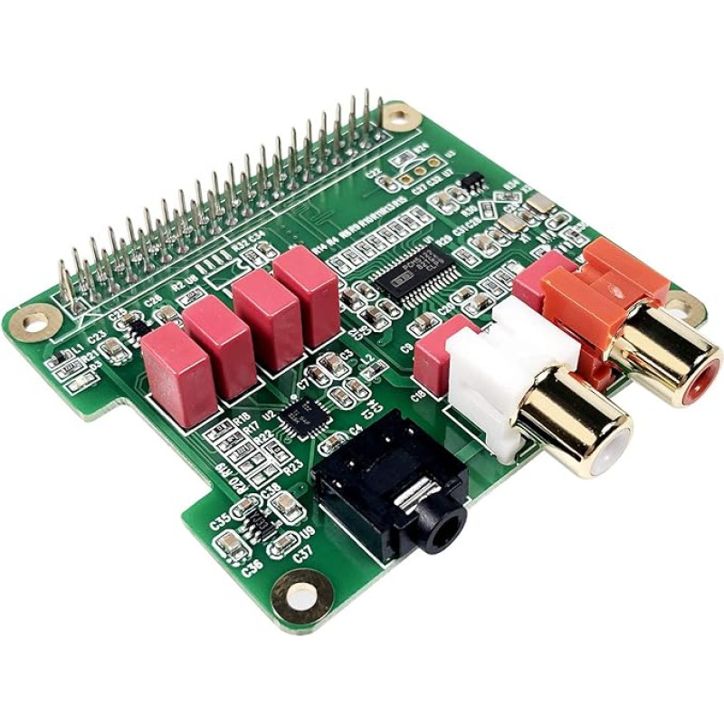 InnoMaker Raspberry Pi HiFi DAC HAT PCM5122 HiFi DAC Audio Card Expansion Board for Raspberry Pi 4 3 B+ Pi Zero etc. (DAC HAT)