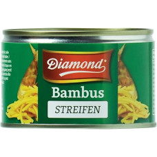 DIAMOND Bambuko juostelės, marinuotos Azijos daržovės stiklainyje, tinka Wok patiekalams, mažai angliavandenių - 1 x 227 g